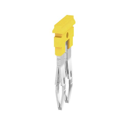 Cross-connector (terminal), Plugged, Number of poles: 2, Pitch in mm: 5.10, Insulated: Yes, 24 A, yellow Weidmuller 1693800000 04008190883621