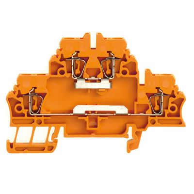 Multi-tier modular terminal, Tension-clamp connection, 2.5 mm², 500 V, 20 A, Number of levels: 2, orange Weidmuller 1694140000 04008190872281