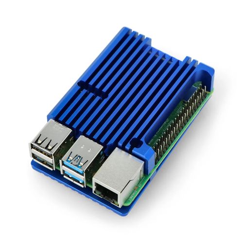 Case for Raspberry Pi 4B - aluminum - blue ODS-15692 5904422324476