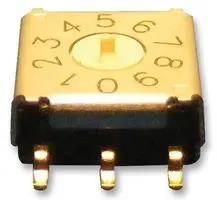 SWITCH, ROTARY, 10WAY, 3X3, TOP, SMD A6KS-102RF