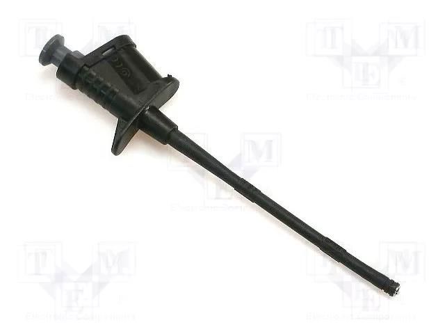 Clip-on probe; hook type; 6A; black; 4mm ELECTRO-PJP PJP6008-IEC-N