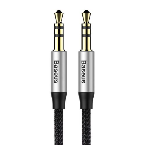 Baseus Yiven Audio Cable Cable 3.5 male Audio M30 1.5M Silver+ Black, Baseus CAM30-CS1