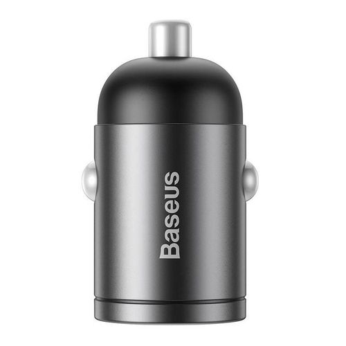 Mini ładowarka samochodowa Baseus Tiny Star USB-C, QC 4.0+, PD, 30W (szara), Baseus VCHX-B0G