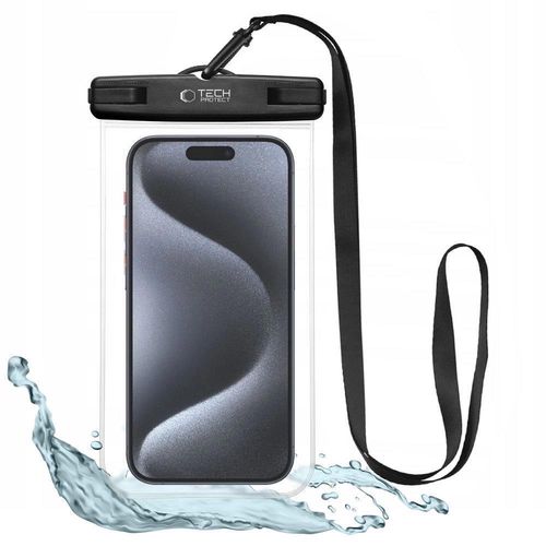 Tech-Protect UWC7 waterproof case universal for smartphones up to 6.9&quot; - black, Tech-Protect 5906203693559 5906203693559