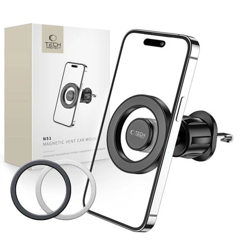 Tech-Protect N51 Car Phone Holder with MagSafe for Air Vent - Black, Tech-Protect 5906302304868 5906302304868