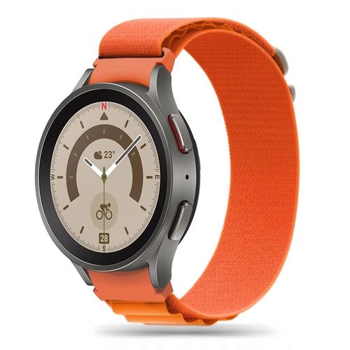 Tech-Protect Nylon Pro Strap for Samsung Galaxy Watch 4 / 5 / 5 Pro / 6 / 7 / FE - Orange, Tech-Protect 5906203697595 5906203697595