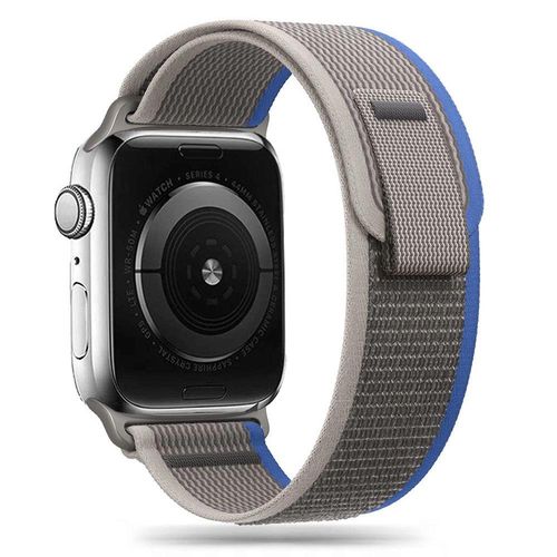 Tech-Protect Nylon Strap for Apple Watch 4 / 5 / 6 / 7 / 8 / 9 / SE (38/40/41 mm) - Gray-Blue, Tech-Protect 5906203697847 5906203697847