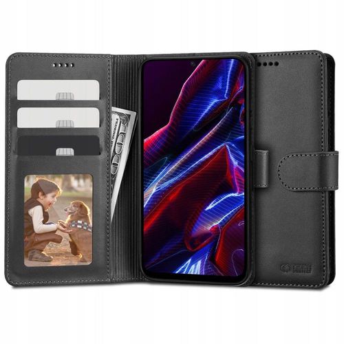 Tech-Protect Wallet Case for Xiaomi Redmi Note 12 5G / Poco X5 5G - Black, Tech-Protect 5906203699001 5906203699001