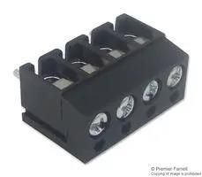 TERMINAL BLOCK, WIRE TO BRD, 4POS, 16AWG CTB1202/4BK