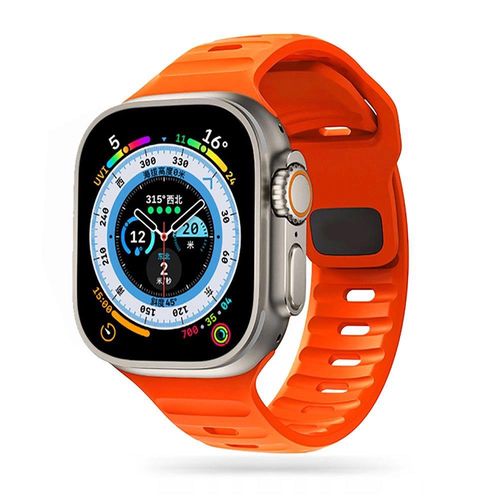 Tech-Protect IconBand Line Strap for Apple Watch 4 / 5 / 6 / 7 / 8 / 9 / SE / Ultra 1 / 2 (42/44/45/49 mm) - Orange, Tech-Protect 5906302300662 5906302300662