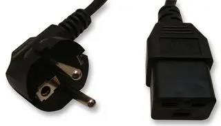 LEAD, IEC C19 TO EURO PLUG, 3M SL-19 + SL-6-3