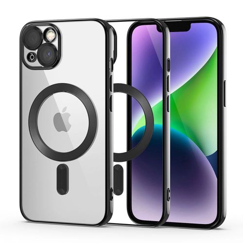 Tech-Protect MagShine Line MagSafe case for iPhone 14 - black, Tech-Protect 5906302301324 5906302301324