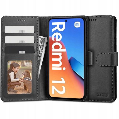 Tech-Protect Wallet Case for Xiaomi Redmi 12 - Black, Tech-Protect 5906302301829 5906302301829