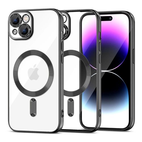 Tech-Protect MagShine Line MagSafe case for iPhone 15 - black, Tech-Protect 5906203693740 5906203693740