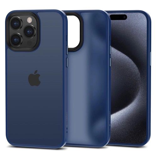 Tech-Protect MagMat iPhone 15 Pro Case - Matte Navy Blue, Tech-Protect 5906203695331 5906203695331