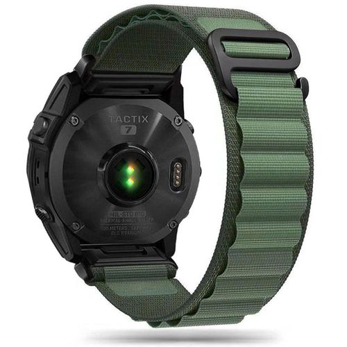 Tech-Protect Nylon Pro Strap for Garmin Fenix 5 / 6 / 6 Pro / 7 - Dark Green, Tech-Protect 5906203696079 5906203696079