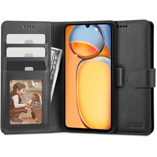 Tech-Protect Wallet Case for Xiaomi Redmi 13C / Poco C65 - Black, Tech-Protect 5906203696383 5906203696383