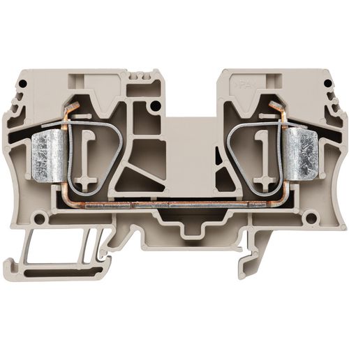 Feed-through terminal block, Tension-clamp connection, 16 mm², 1000 V, 76 A, Number of connections: 2 Weidmuller 1745230000 04008190996765