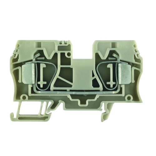 Feed-through terminal block, Tension-clamp connection, 10 mm², 1000 V, 57 A, Number of connections: 2 Weidmuller 1746750000 04008190996710