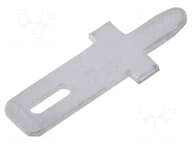 Terminal: flat; 2.8mm; 0.5mm; male; THT; brass; tinned; straight TE Connectivity 735187-2