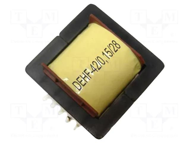 Inductor: wire; THT; 150uH; 28A; 21mΩ; 45x43x36mm; horizontal FERYSTER DEHF-42/0.15/28DLA