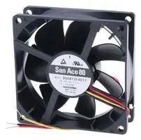 FAN, SILENT, 80MM, 12V, FAST SPEED 9S0812F4011