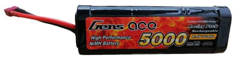 Battery Gens Ace Traxxas 5000mAh 8,4V NiMH Hump T Plug, Gens ace B-5000-8.4V-NIMH-Hum