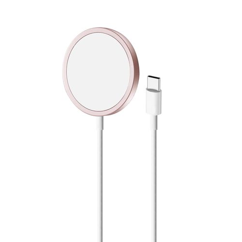 Puro Magnetic Wireless Induction Charging Station USB-C, MagSafe compatible, 1m, pink, Puro Elektrik CUSBCMAG1ROSE CUSBCMAG1ROSE