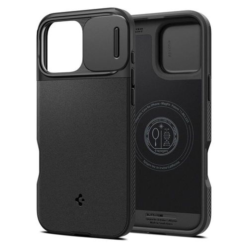 Spigen Optik Armor Mag case with MagSafe for iPhone 16 Pro - black, Spigen 8809971230612 8809971230612