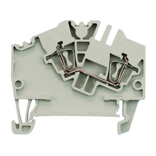 Feed-through terminal block, Tension-clamp connection, 2.5 mm², 800 V, 24 A, Number of connections: 2 Weidmuller 1772060000 04032248128709