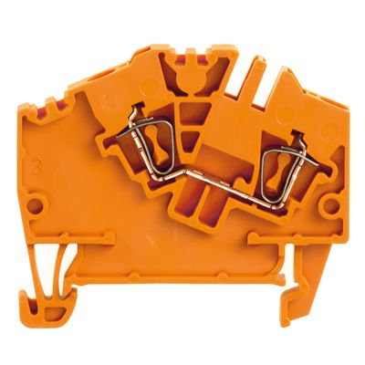 Feed-through terminal block, Tension-clamp connection, 2.5 mm², 800 V, 24 A, Number of connections: 2 Weidmuller 1772080000 04032248128723