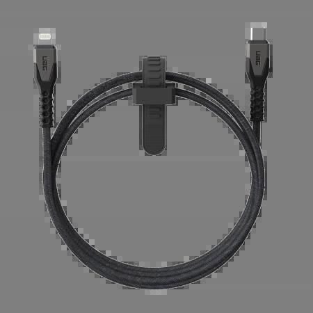 UAG Rugged Cable USB-C 30W 1.5m - Gray, UAG 9B4414114030 9B4414114030