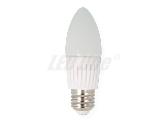 LED lamp E27 SMD 7W, 170...250V, 630lm, 2700K soe valge, C37, LED line 249204 5901583249204