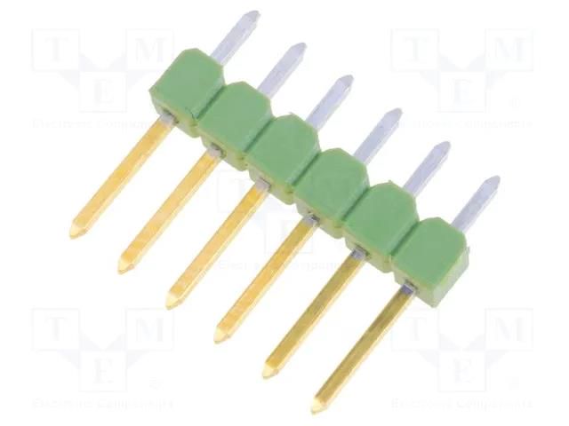 Connector: pin strips; pin header; AMPMODU MOD II; male; PIN: 6 TE Connectivity 826629-6