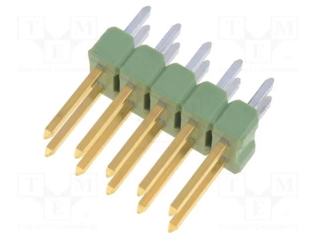 Connector: pin strips; pin header; AMPMODU MOD II; male; PIN: 10 TE Connectivity 826632-5