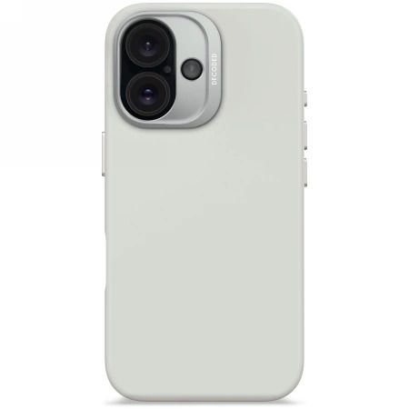 Decoded AntiMicrobial Silicone Backcover with MagSafe for iPhone 16 - Gray, Decoded D25IPO16BCS9SY D25IPO16BCS9SY