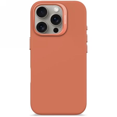 Decoded AntiMicrobial Silicone Backcover with MagSafe for iPhone 16 Pro - Orange, Decoded D25IPO16PBCS9SE D25IPO16PBCS9SE