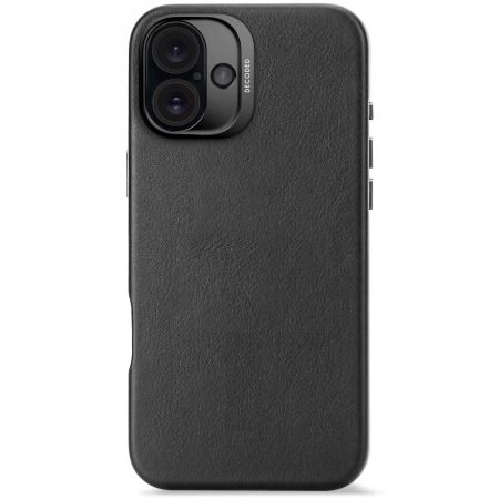 Decoded Leather Backcover case with MagSafe for iPhone 16 Plus - black, Decoded D25IPO16PLBC1BK D25IPO16PLBC1BK