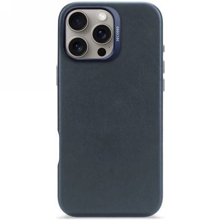 Decoded Leather Backcover MagSafe case for iPhone 16 Pro Max - navy blue, Decoded D25IPO16PMBC1NY D25IPO16PMBC1NY