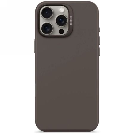 Decoded AntiMicrobial Silicone Backcover with MagSafe for iPhone 16 Pro Max - Dark Brown, Decoded D25IPO16PMBCS9PM D25IPO16PMBCS9PM