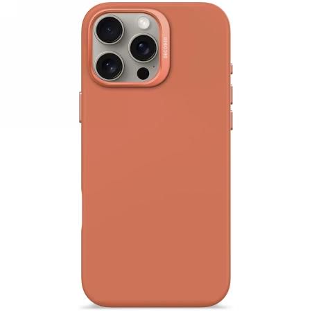 Decoded AntiMicrobial Silicone Backcover with MagSafe for iPhone 16 Pro Max - Orange, Decoded D25IPO16PMBCS9SE D25IPO16PMBCS9SE