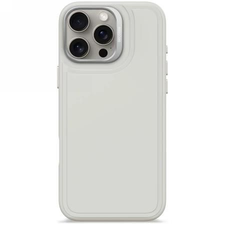 Decoded AntiMicrobial Silicone Stacks Backcover Case with MagSafe for iPhone 16 Pro Max - Gray, Decoded D25IPO16PMBCST9SY D25IPO16PMBCST9SY
