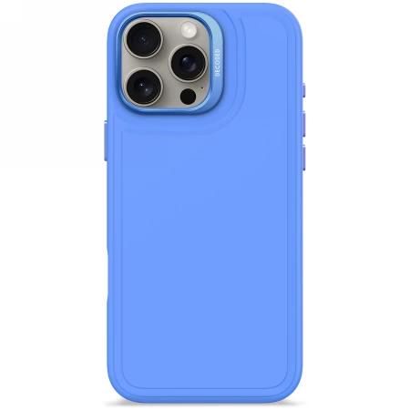 Decoded AntiMicrobial Silicone Stacks Backcover Case with MagSafe for iPhone 16 Pro Max - Blue, Decoded D25IPO16PMBCST9SC D25IPO16PMBCST9SC