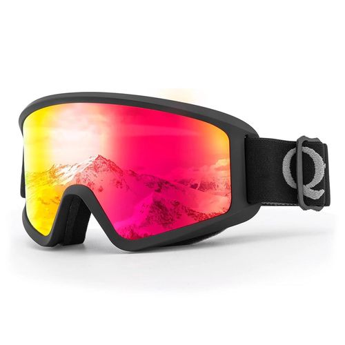 Qunature White Ski Goggles for Adults - Black, Qunature 5907769366888 5907769366888