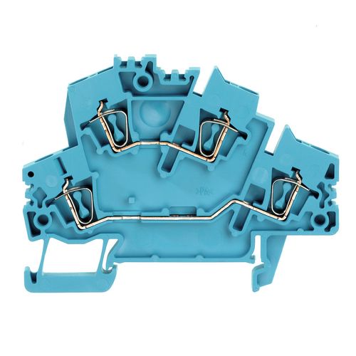 Multi-tier modular terminal, Tension-clamp connection, 2.5 mm², 800 V, 24 A, Number of levels: 2, blue Weidmuller 1791000000 04032248222971