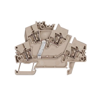 Multi-tier modular terminal, Tension-clamp connection, 2.5 mm², 800 V, 24 A, Number of levels: 2, dark beige Weidmuller 1791030000 04032248331208