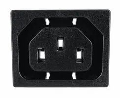 CONN, IEC C13 OUTLET, 15A, 250VAC, PANEL 716W-15/05