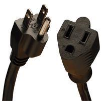 POWER CORD, NEMA 5-15P/5-15R, 1FT, 13A P024-001-13A