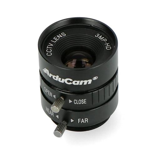 CS Mount lens 12mm - manual focus - for Raspberry Pi HQ camera - ArduCam LN037 ACM-17063 5904422345259