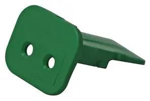 WEDGELOCK, FOR DT PLUGS, GREEN, 2WAY W2S-P012